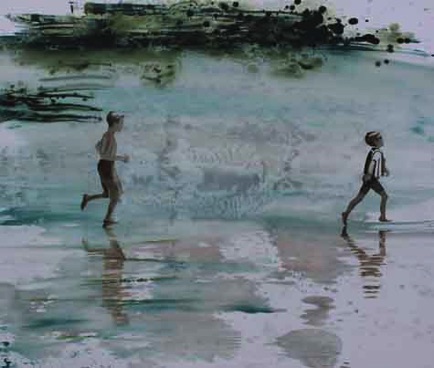 'following the wave'
22 x 26
oil on aluminum